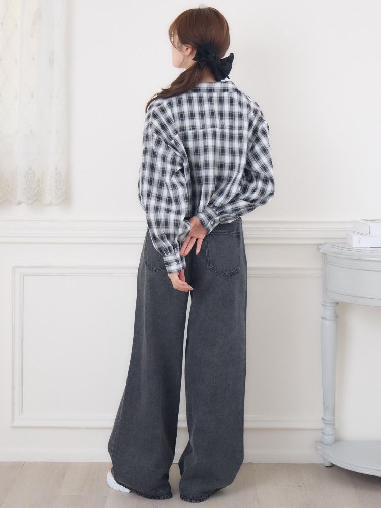 エムズエキサイト ems excite チェックSH&キャミSET (C/BLU) C/BLU