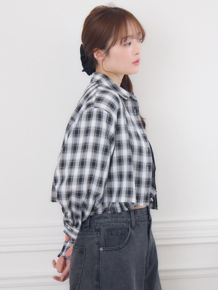 エムズエキサイト ems excite チェックSH&キャミSET (C/BLU) C/BLU