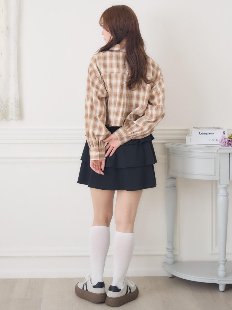 エムズエキサイト ems excite チェックSH&キャミSET (C/BLU) C/BLU