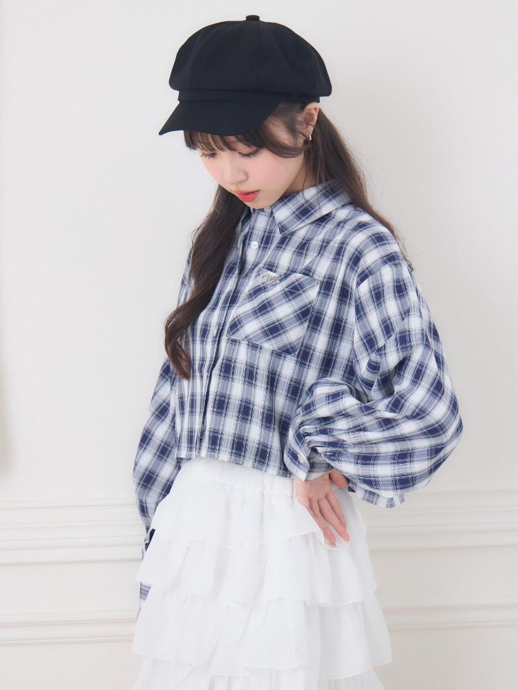 エムズエキサイト ems excite チェックSH&キャミSET (C/BLU) C/BLU