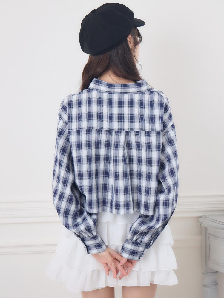 エムズエキサイト ems excite チェックSH&キャミSET (C/BLU) C/BLU