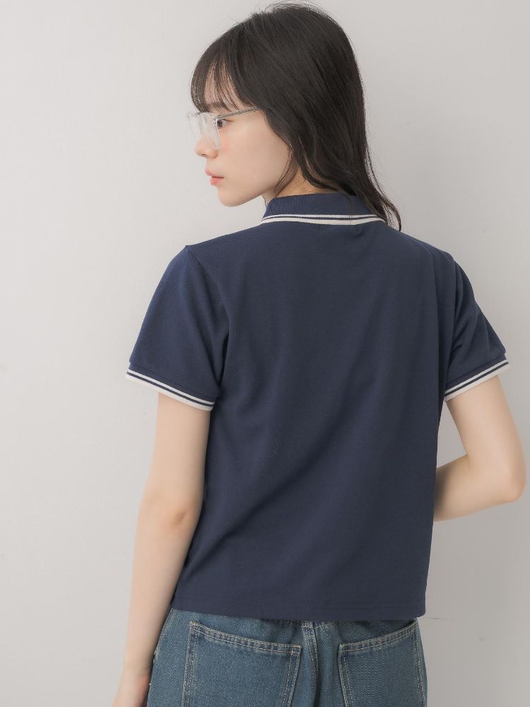 エムズエキサイト ems excite バイカラーポロTEE (BLU2) BLU2