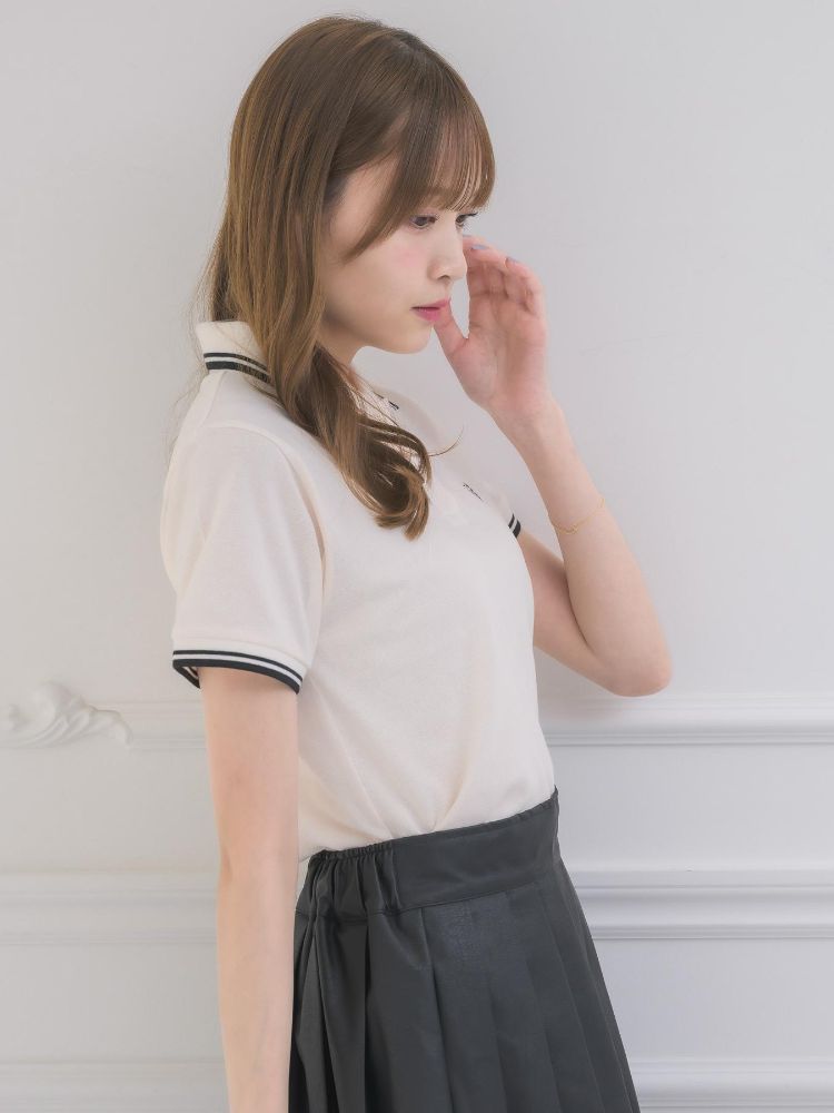 エムズエキサイト ems excite バイカラーポロTEE (BLU2) BLU2