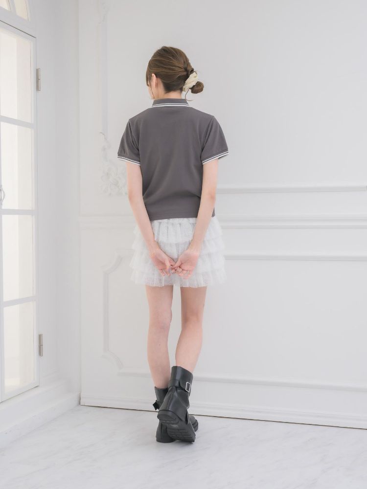 エムズエキサイト ems excite バイカラーポロTEE (BLU2) BLU2