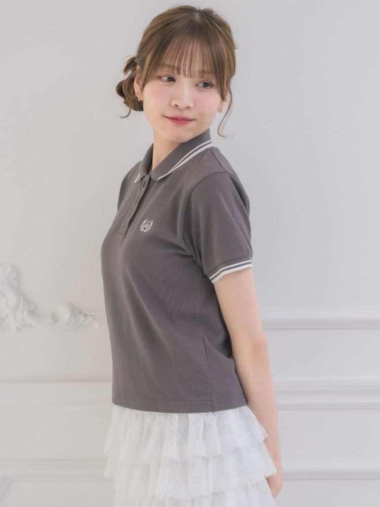 エムズエキサイト ems excite バイカラーポロTEE (BLU2) BLU2