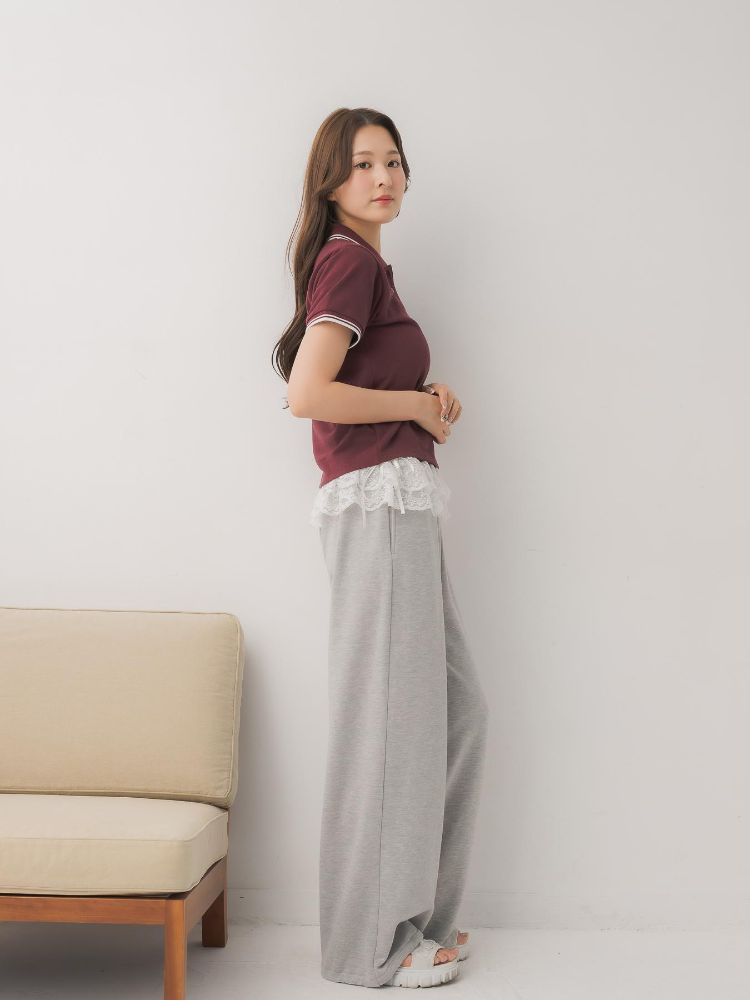 エムズエキサイト ems excite バイカラーポロTEE (BLU2) BLU2