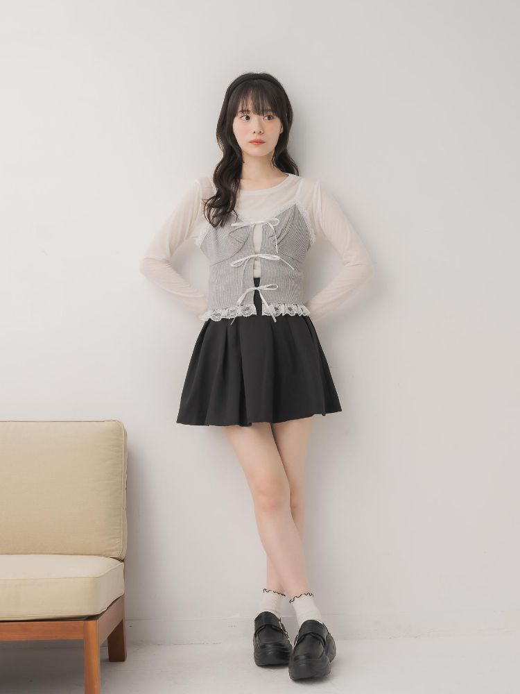 エムズエキサイト ems excite リボンビスチェ&インナーSET (BLK1) BLK1