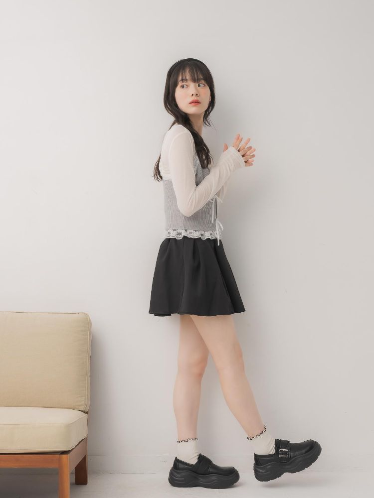 エムズエキサイト ems excite リボンビスチェ&インナーSET (BLK1) BLK1