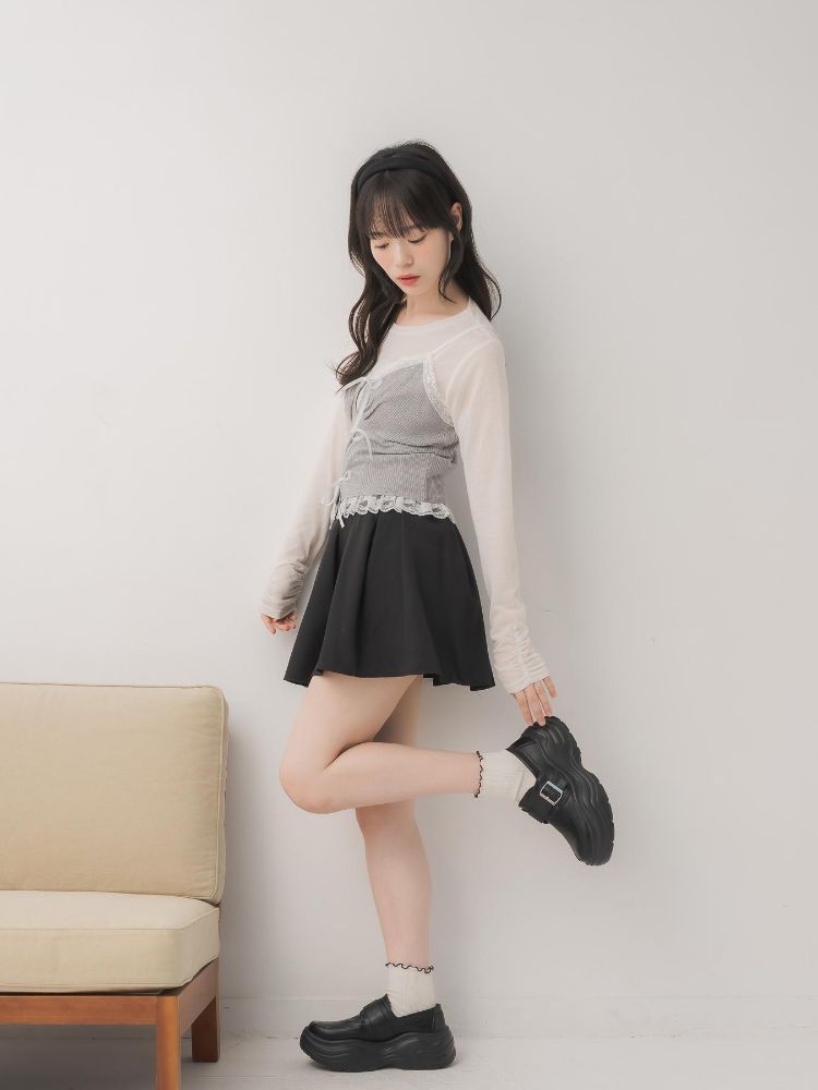 エムズエキサイト ems excite リボンビスチェ&インナーSET (BLK1) BLK1