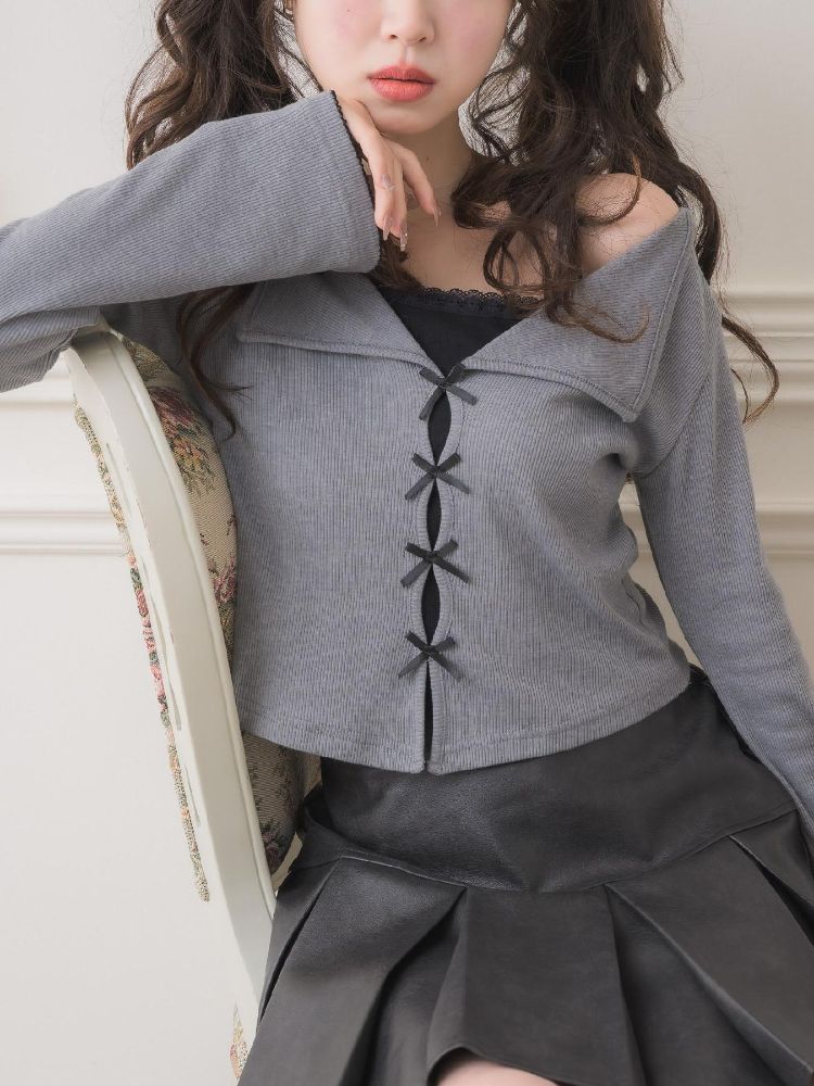 エムズエキサイト ems excite BIGカラーレイヤード風CT (GRY1) GRY1