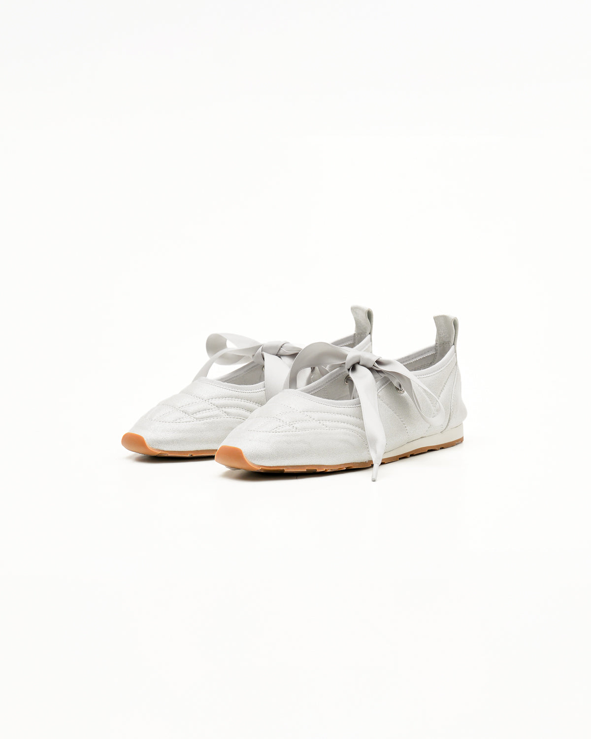 エマ フランシス Emma Francis レースアップ バレエ スニーカー (シルバー マイラー) シルバー マイラー