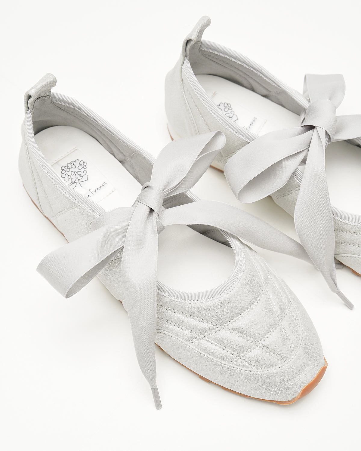 エマ フランシス Emma Francis レースアップ バレエ スニーカー (シルバー マイラー) シルバー マイラー