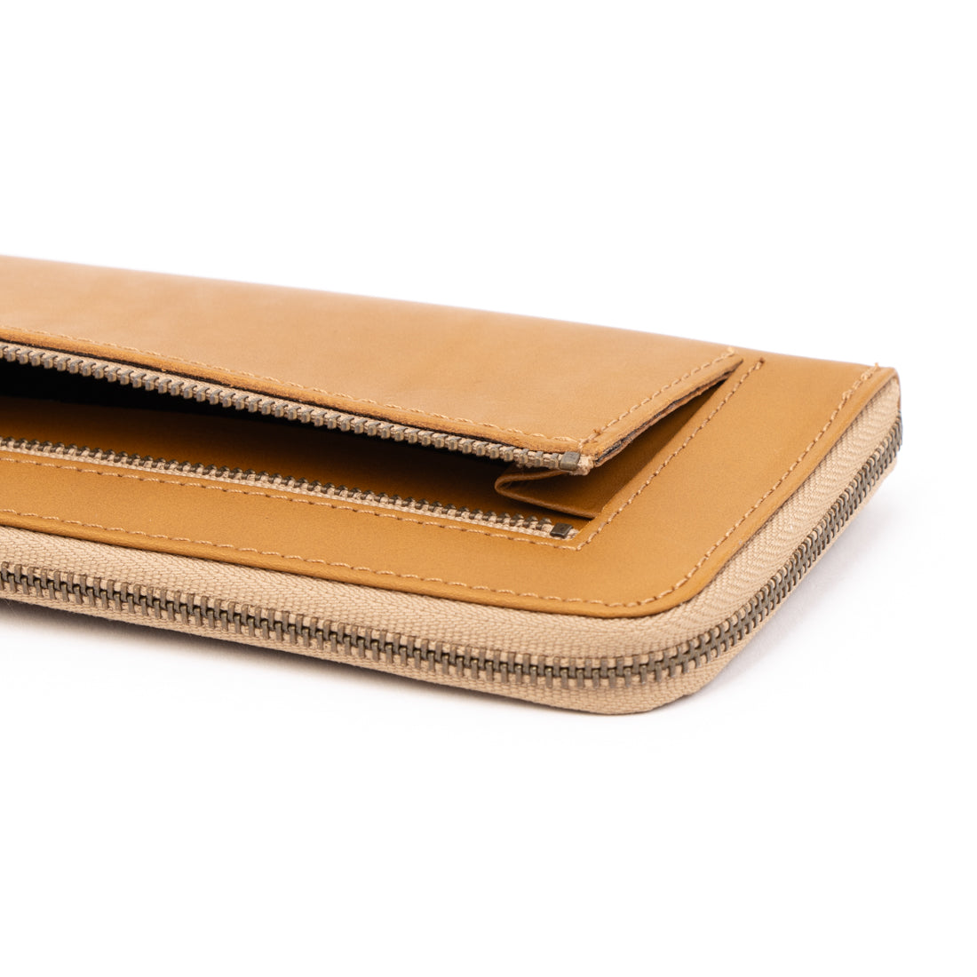 イーモノ e-mono 姫路レザー L字ファスナー 長財布 スキミング防止(キャメル) キャメル