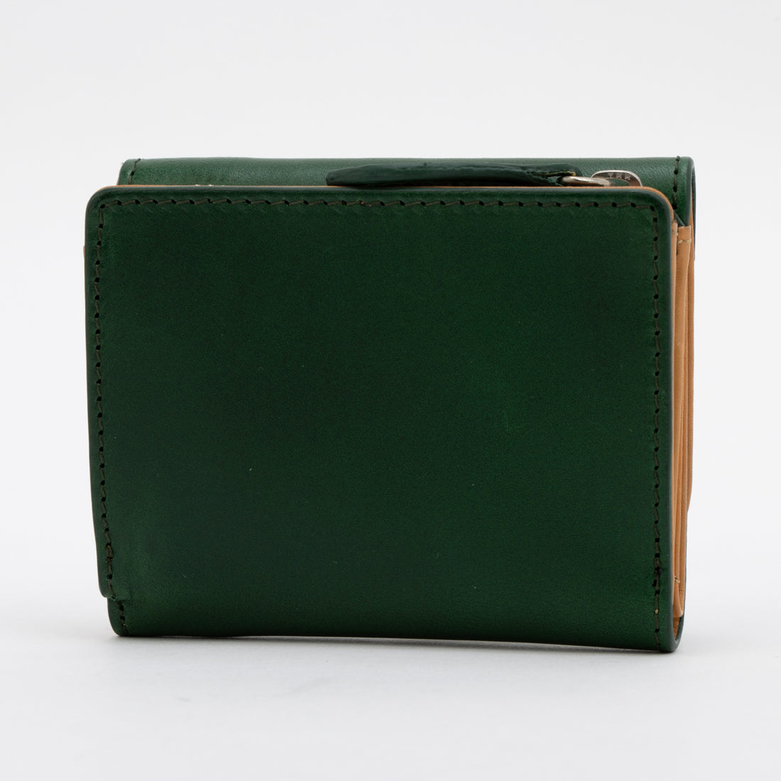 イーモノ e-mono 財布 メンズ 3つ折り 本革 牛革 コンパクト イタリアンレザー ブッテーロ ミニ財布 エイジング 経年変化 (グリーン) グリーン