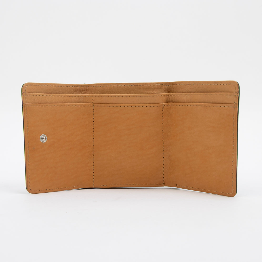 イーモノ e-mono 財布 メンズ 3つ折り 本革 牛革 コンパクト イタリアンレザー ブッテーロ ミニ財布 エイジング 経年変化 (グリーン) グリーン