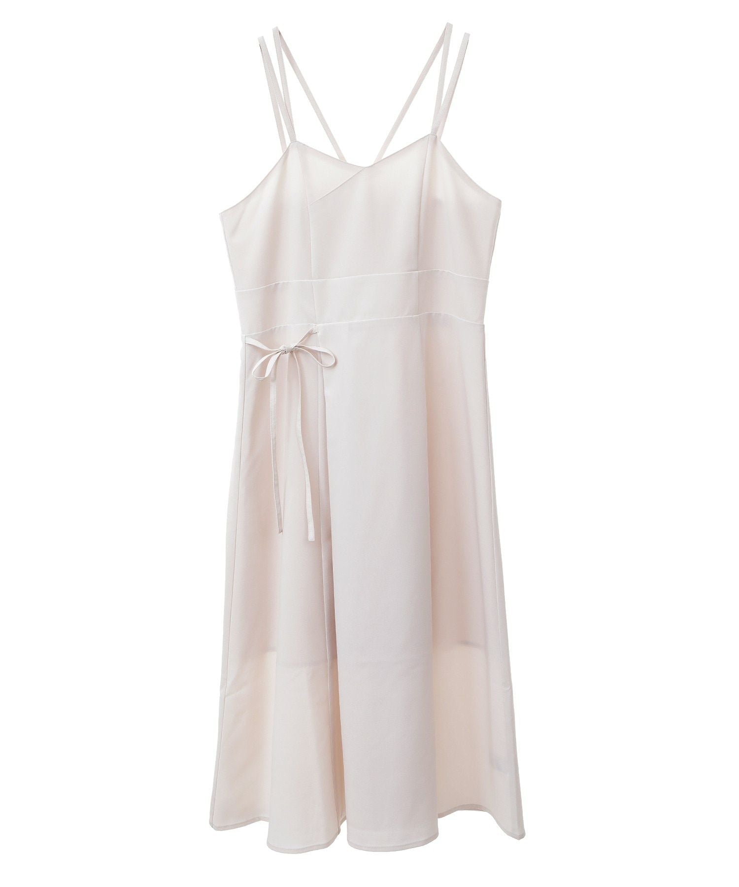 アースミュージックアンドエコロジー earth music&ecology サイドリボンラップ風キャミワンピース (モカ) モカ