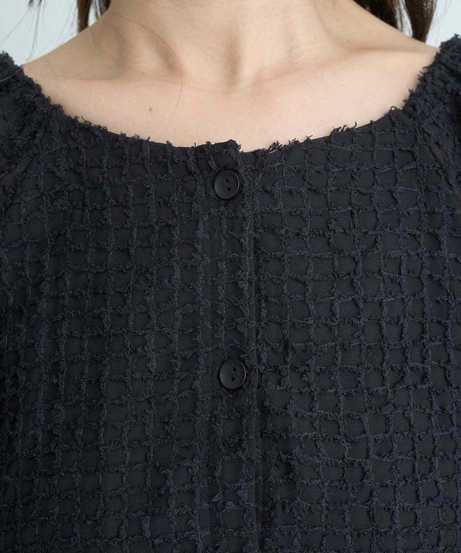 アースミュージックアンドエコロジー earth music&ecology 前後2wayミニフリンジブラウス (オフホワイト) オフホワイト