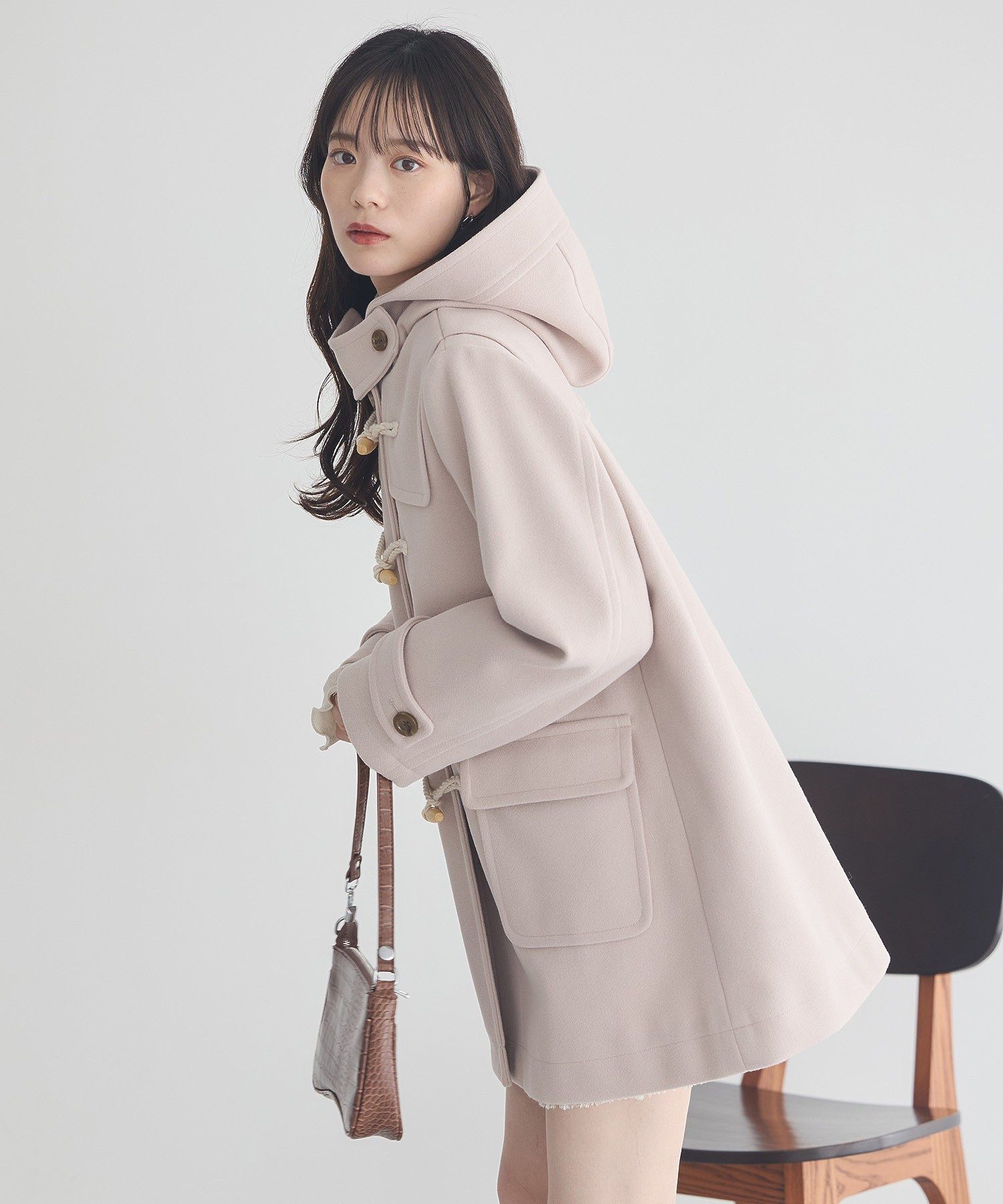 アースミュージックアンドエコロジー earth music&ecology ダッフルコート (ベージュ) ベージュ