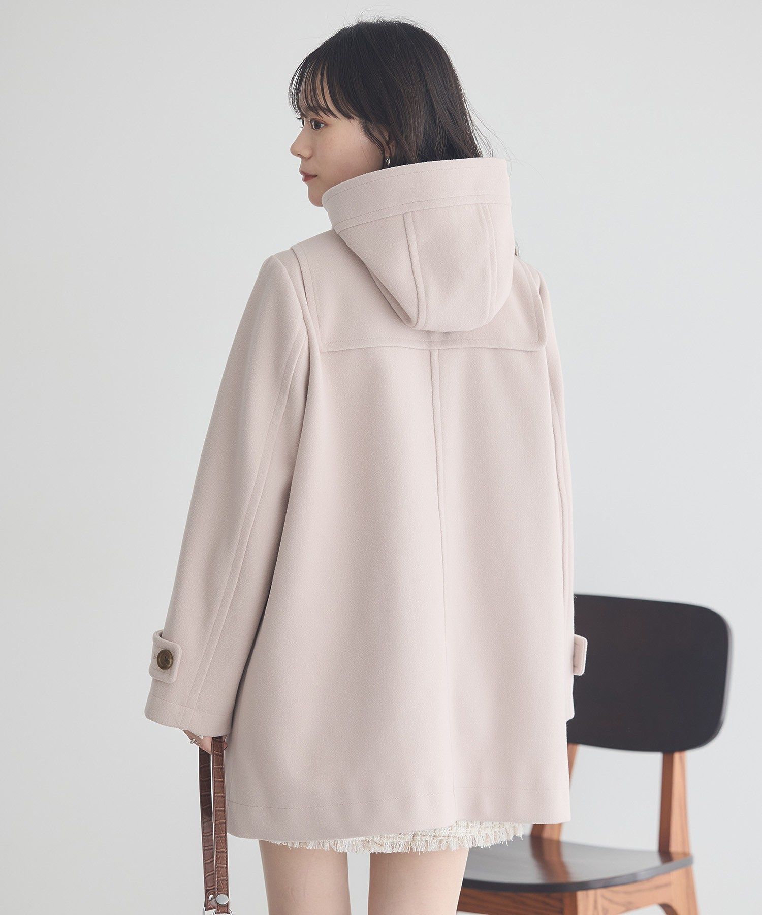 アースミュージックアンドエコロジー earth music&ecology ダッフルコート (ベージュ) ベージュ