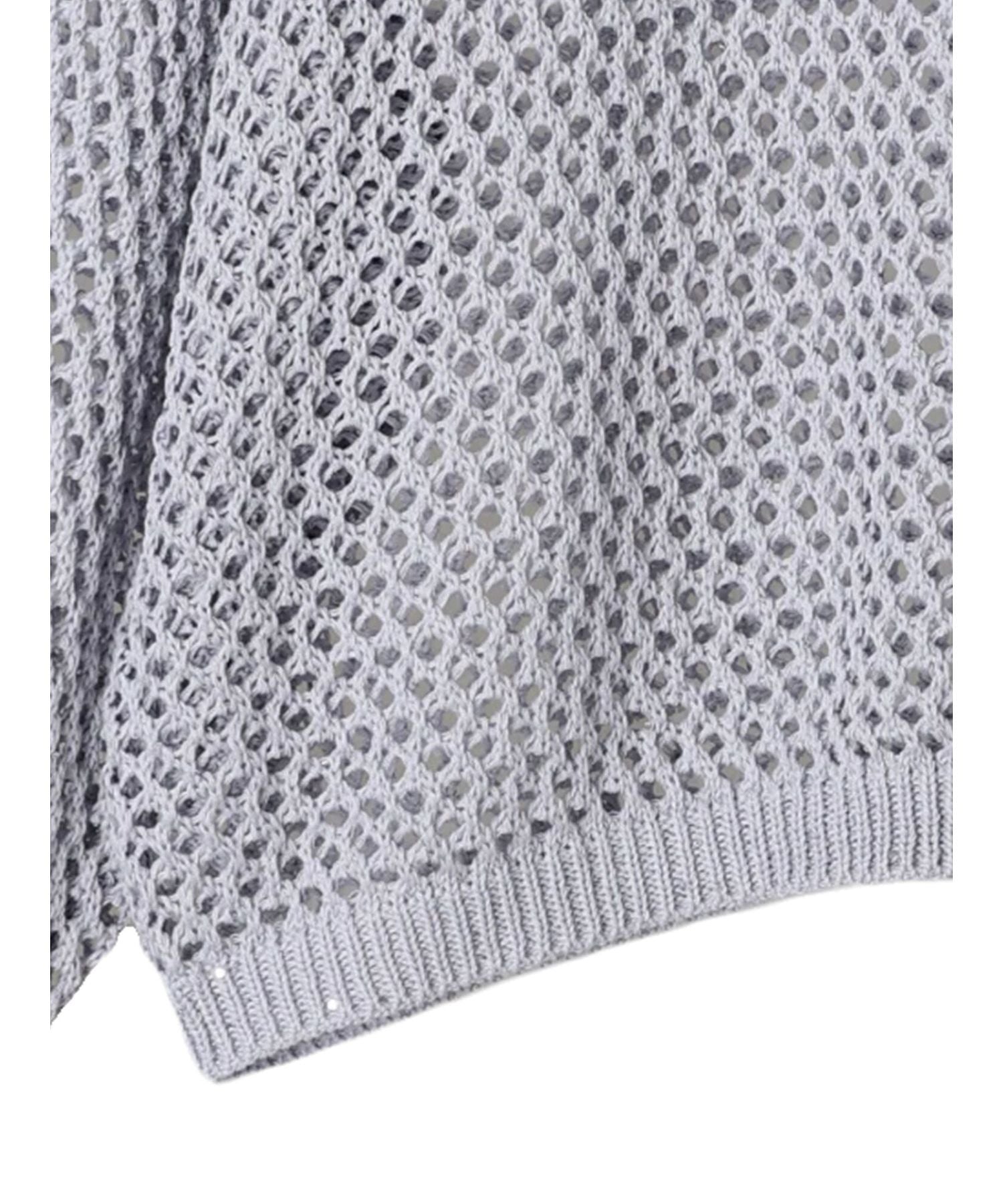 アースミュージックアンドエコロジー earth music&ecology スパンコールショートゆるニット (ブラック) ブラック