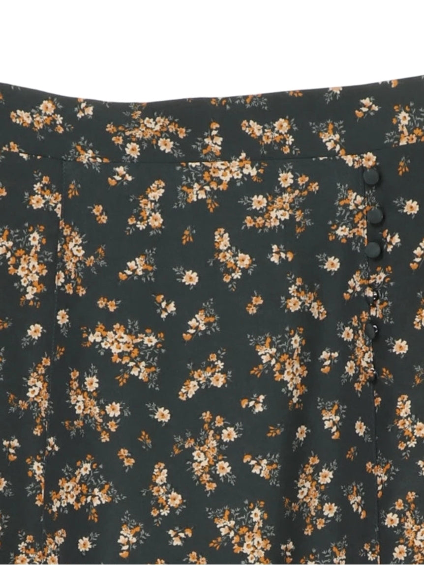 アースミュージックアンドエコロジー earth music&ecology サイドボタンスカート (ライトベージュ) ライトベージュ