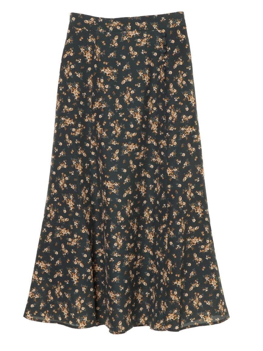 アースミュージックアンドエコロジー earth music&ecology サイドボタンスカート (ライトベージュ) ライトベージュ