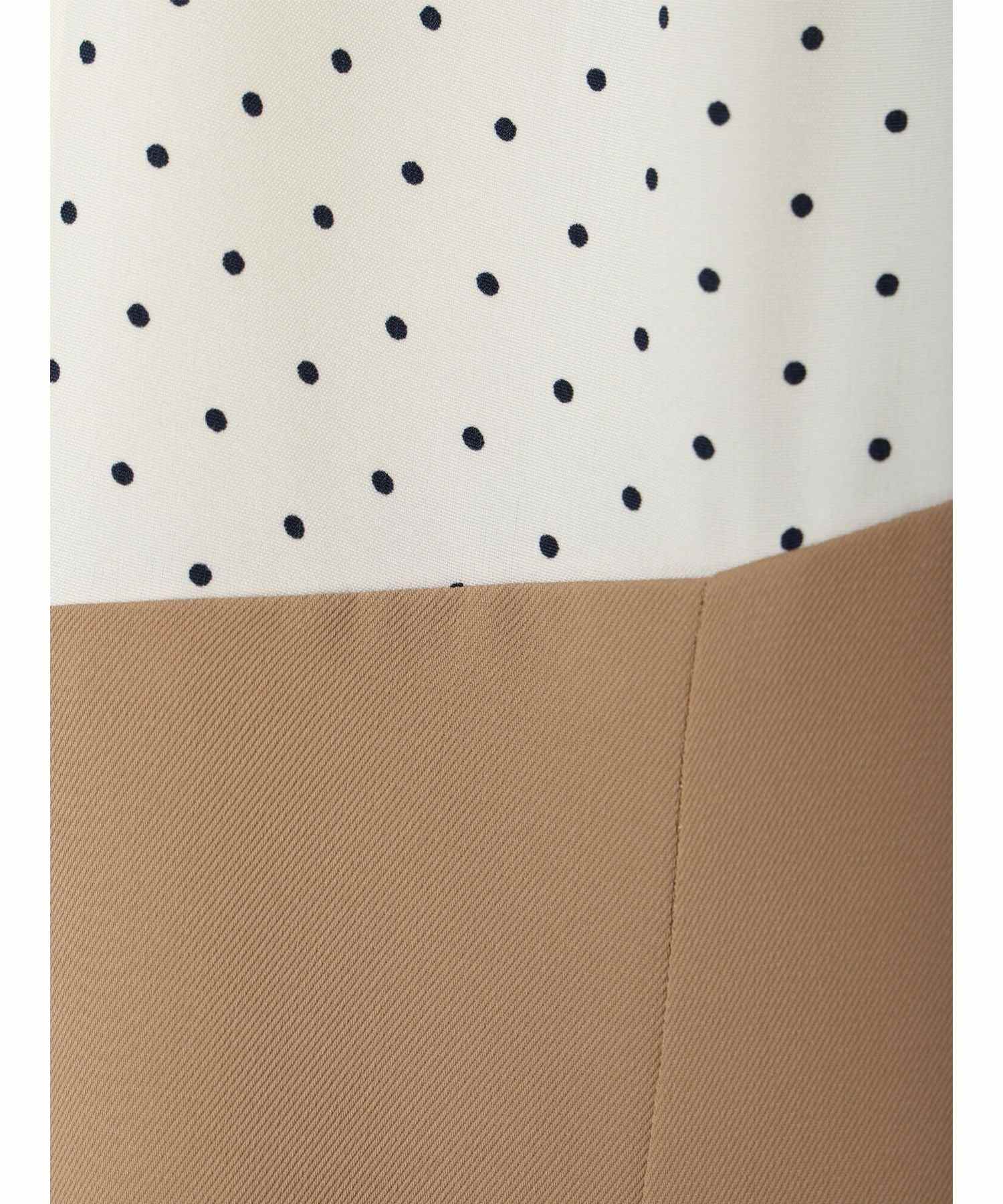 アースミュージックアンドエコロジー earth music&ecology ハイウェスト切り替えドッキングフレアワンピース (オレンジ) オレンジ