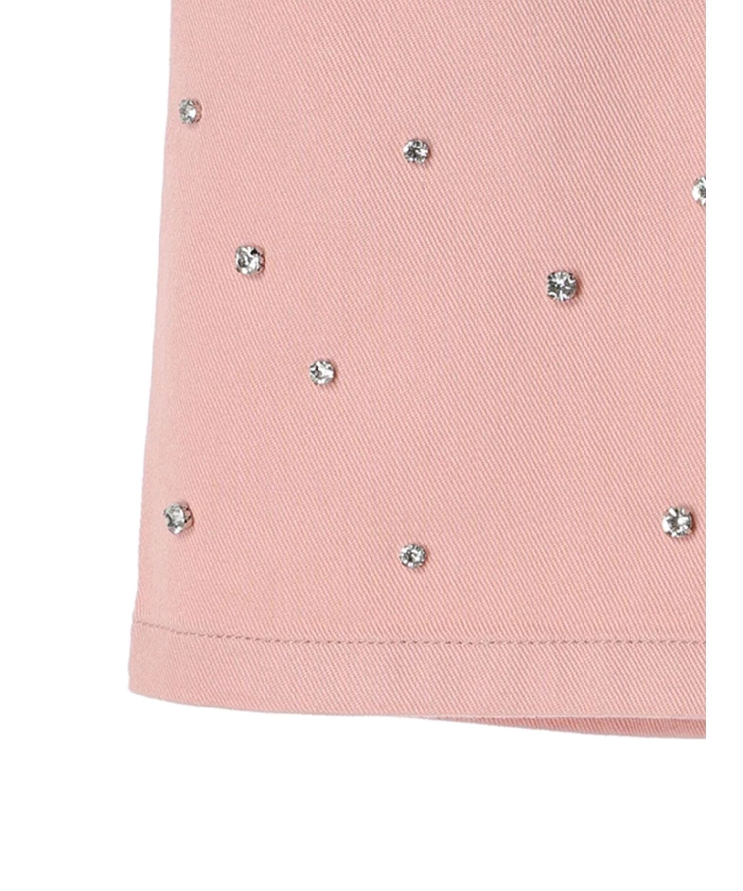 アースミュージックアンドエコロジー earth music&ecology ビジューデニムミニスカート (ライトインディゴ) ライトインディゴ