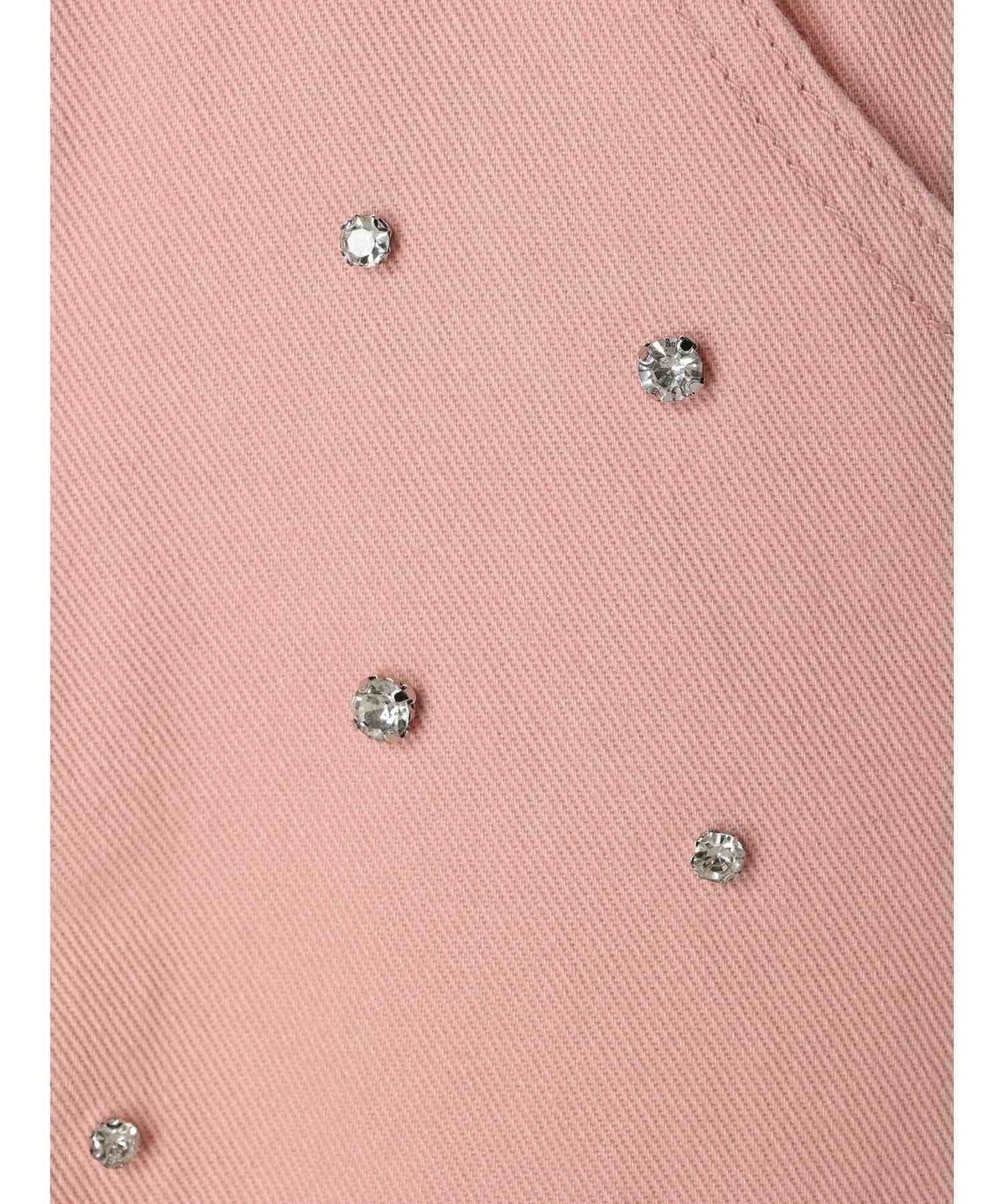 アースミュージックアンドエコロジー earth music&ecology ビジューデニムミニスカート (ライトインディゴ) ライトインディゴ