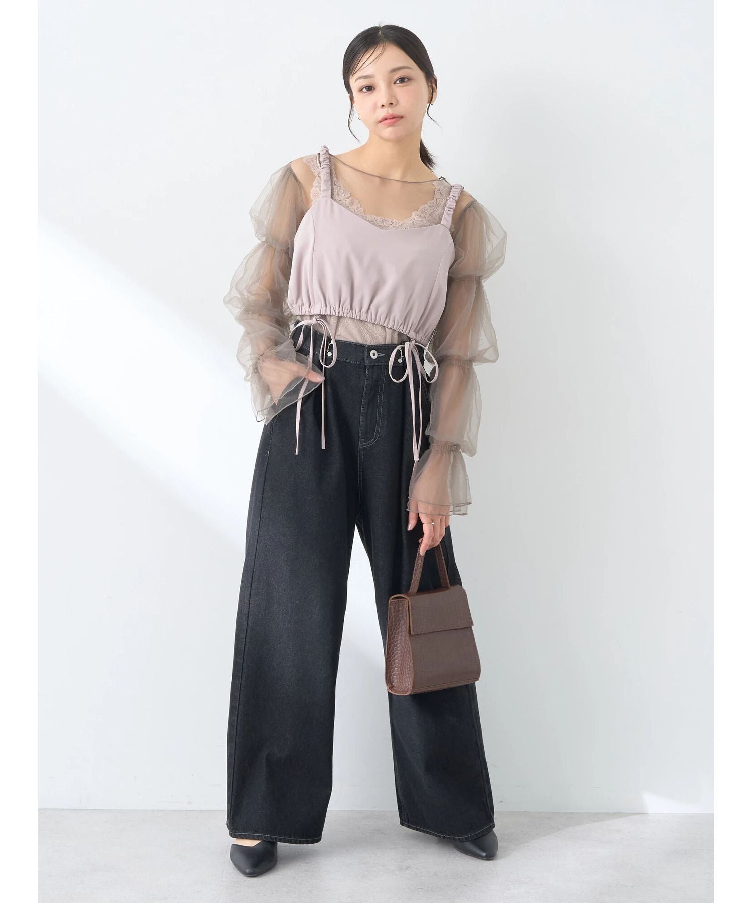 earth music&ecology earth music&ecology 多功能背心蝴蝶結吊帶連衣裙