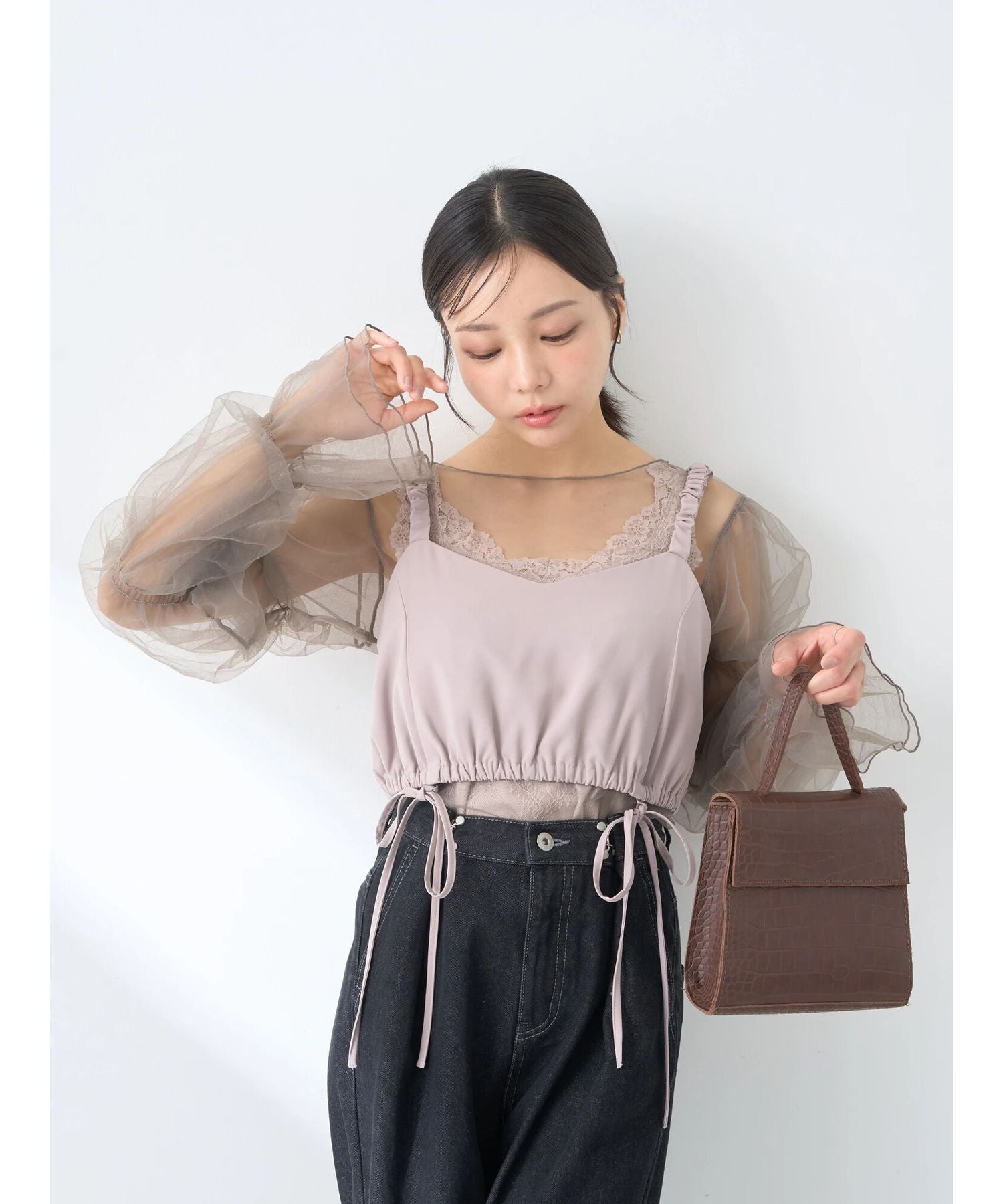 earth music&ecology earth music&ecology 多功能背心蝴蝶結吊帶連衣裙