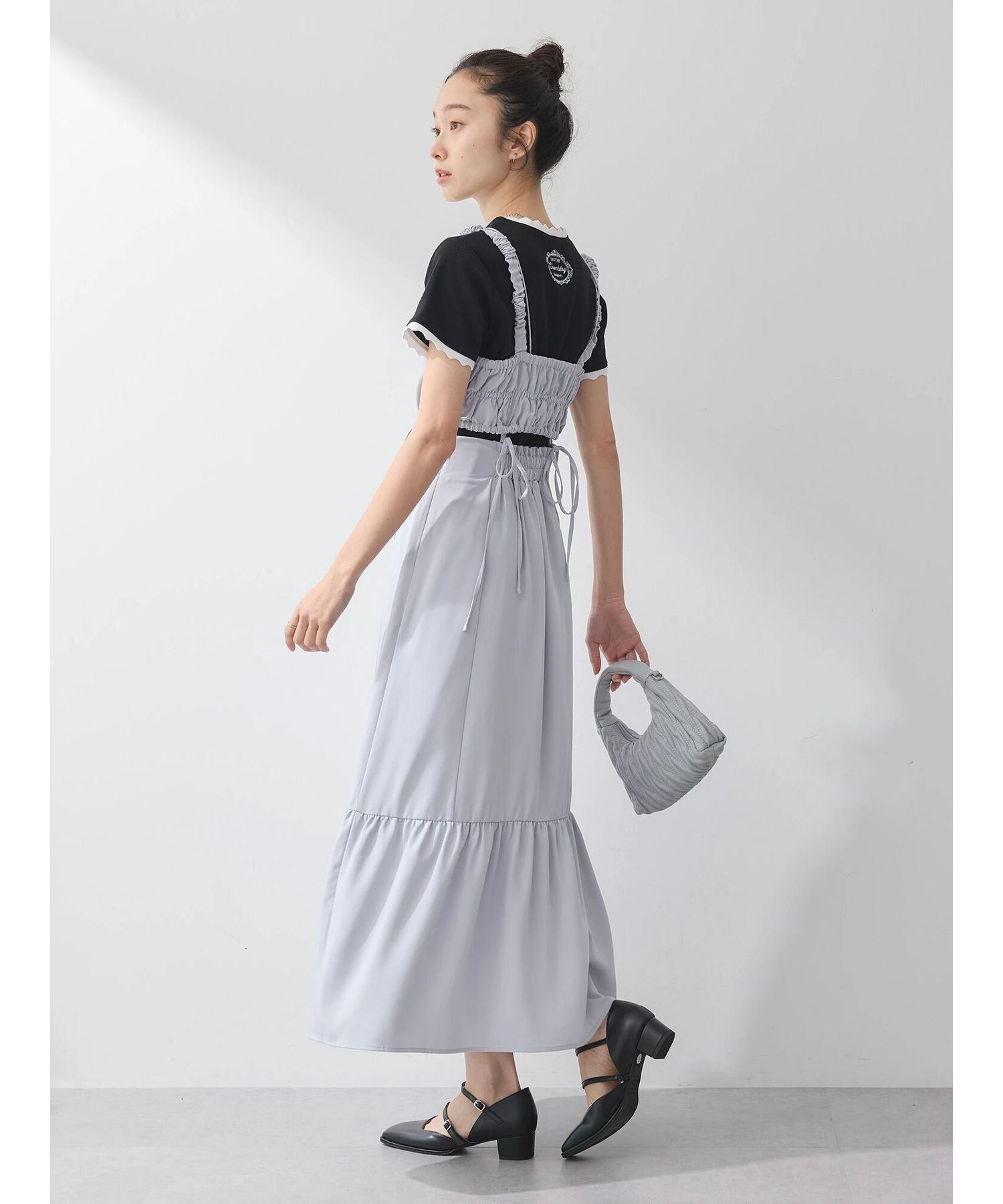 earth music&ecology earth music&ecology 多功能背心蝴蝶結吊帶連衣裙