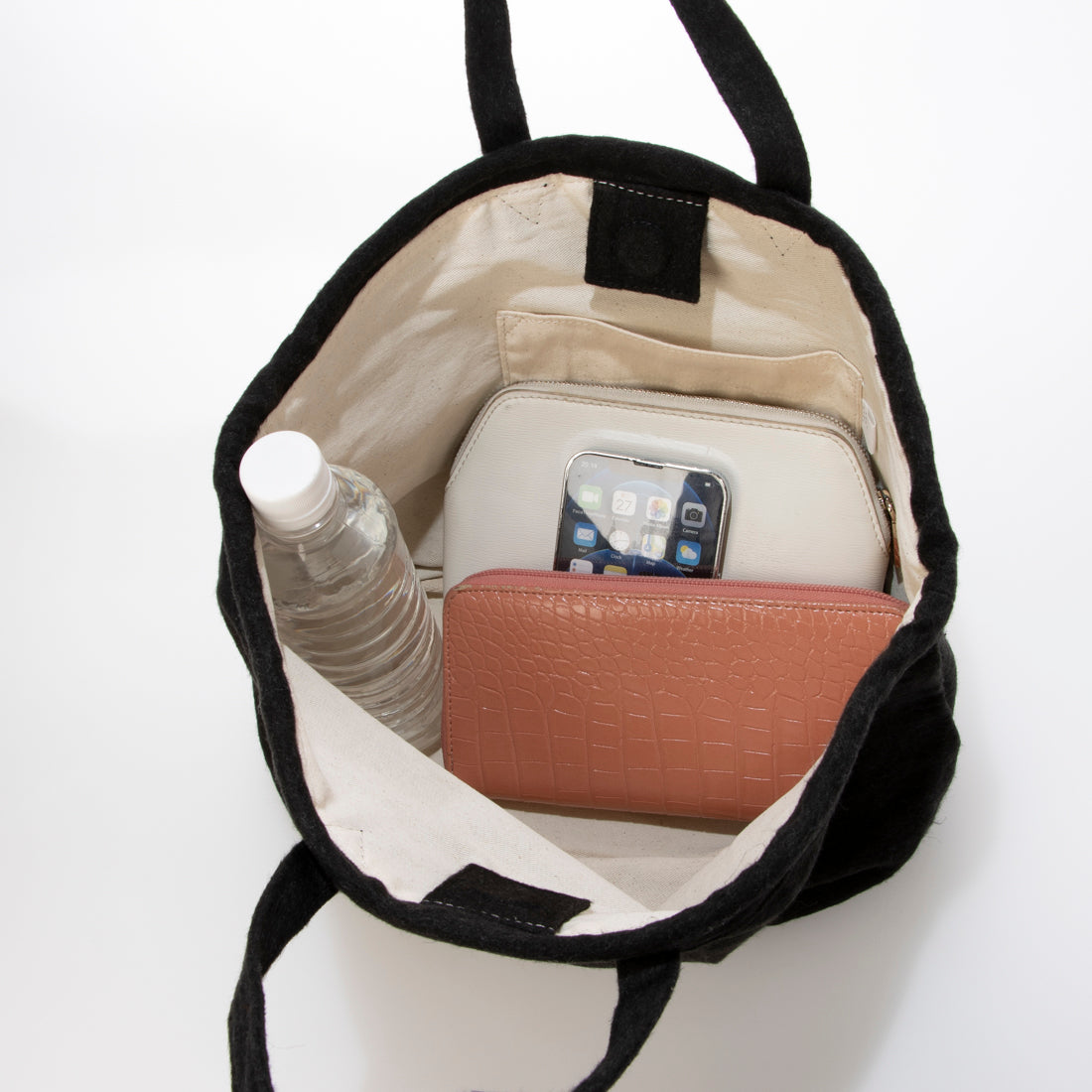 アースメイド EARTH MADE E6885 BRUSHED LIN MARCHE TOTE/S
