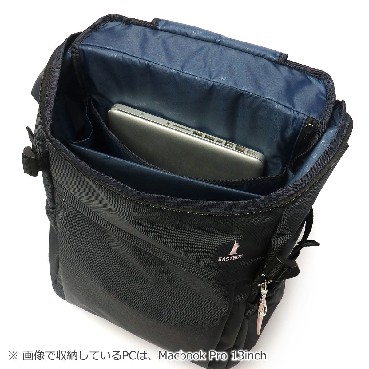 イーストボーイ EASTBOY リュック レディース 大容量 おしゃれ スクール バッグ 通学 軽量 女子 抗菌 撥水 PC収納 レインカバー付き 高校生 中学生 B4 A4 30L プランタン EBA44(クロ) クロ