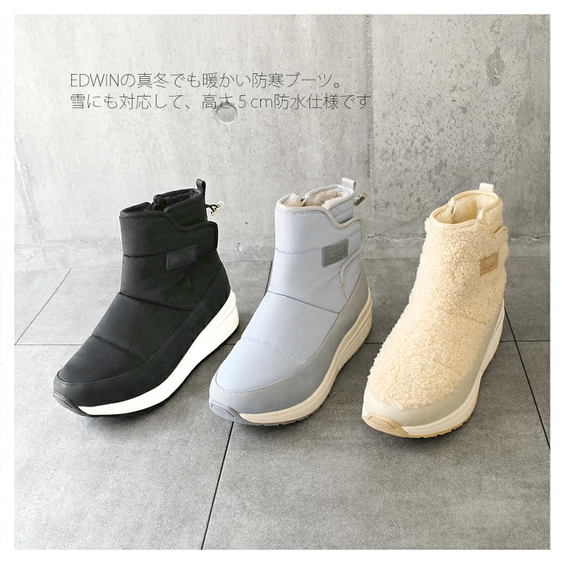 エドウィン EDWIN 防水・撥水ショートブーツ