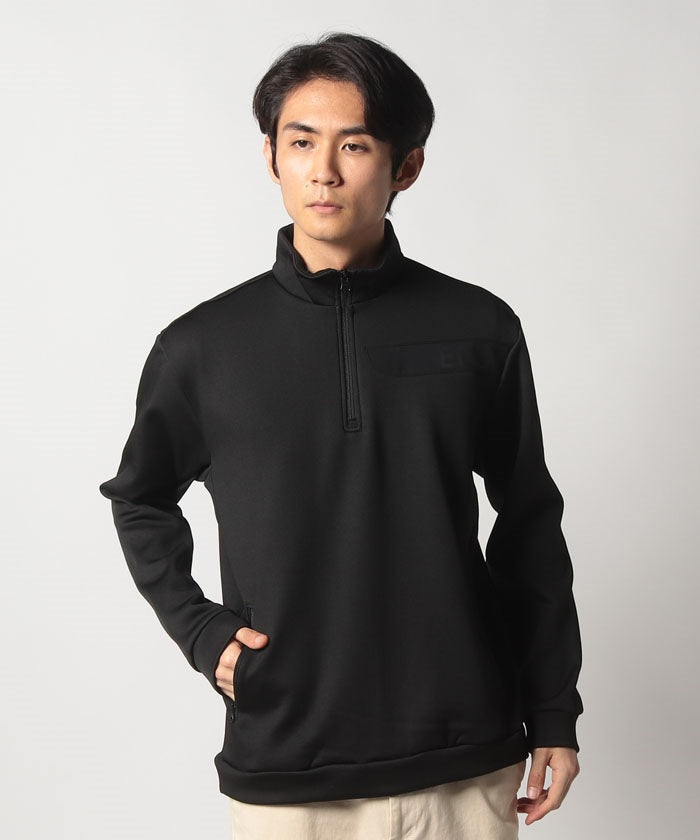 エドウィン EDWIN #EDWIN GOLF HALF ZIP MIDLER,ブラック