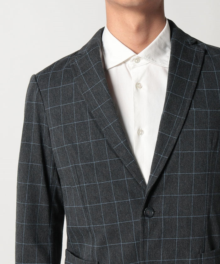 エドウィン EDWIN #デニスラTAILOREDJACKET GRAYウィンドーペン
