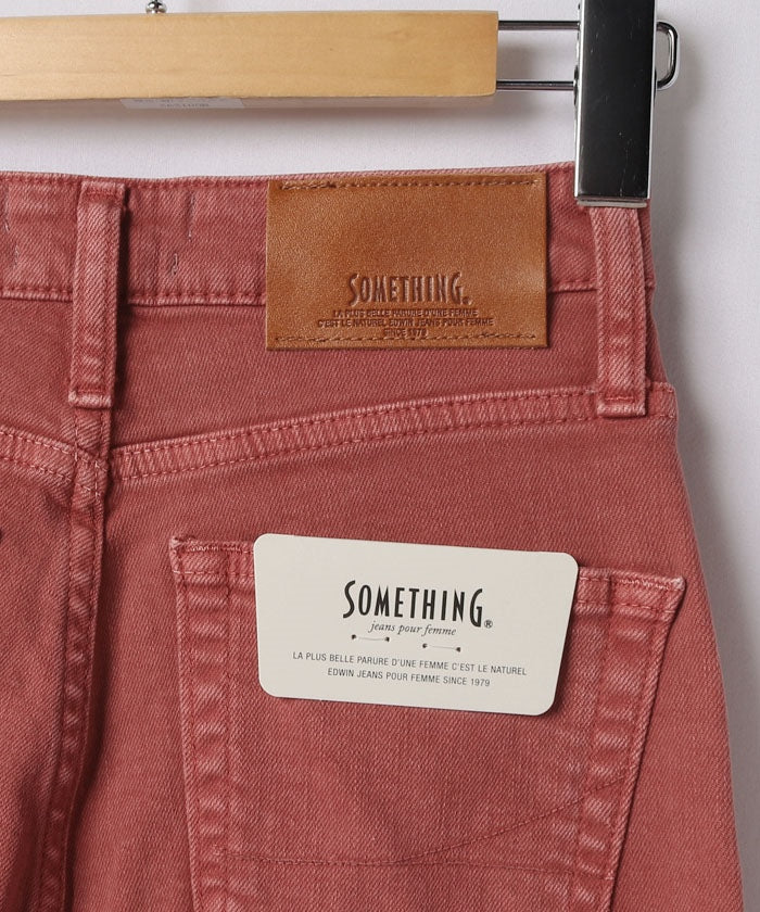 エドウィン EDWIN #SOMETHING LISA WIDE ORANGE RED