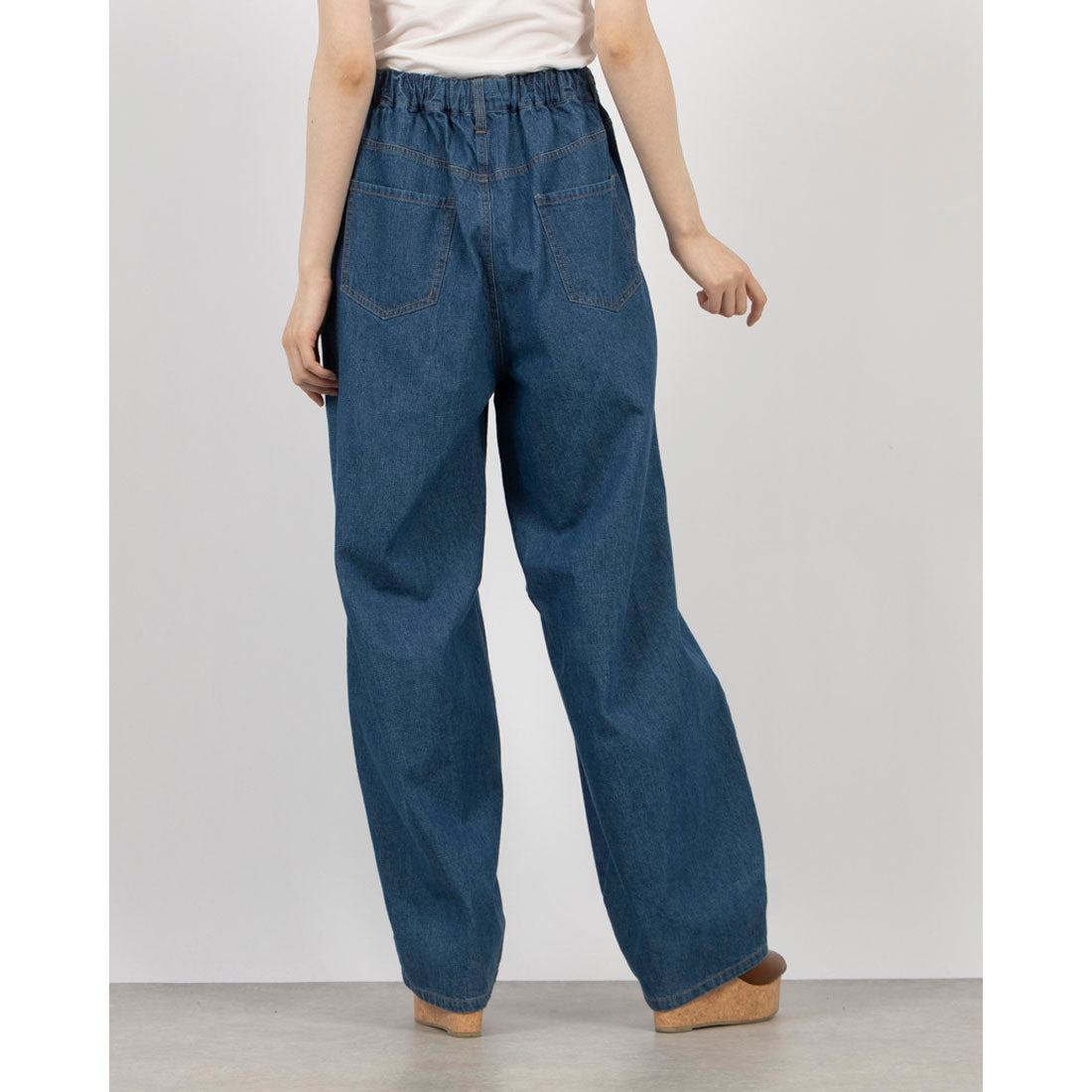 エグランティーヌ EGLANTINE カーブデニムパンツ (ブルー) ブルー