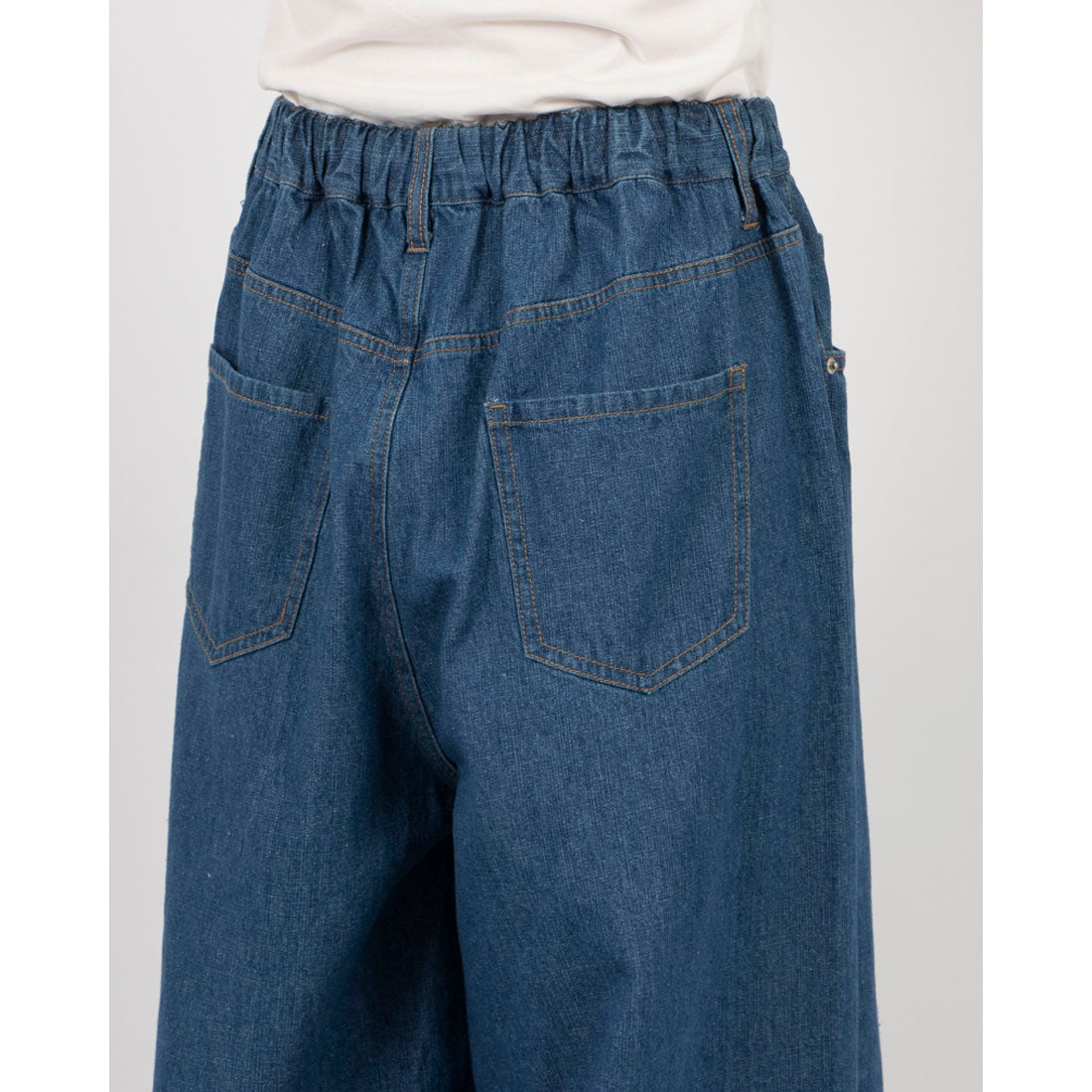 エグランティーヌ EGLANTINE カーブデニムパンツ (ブルー) ブルー