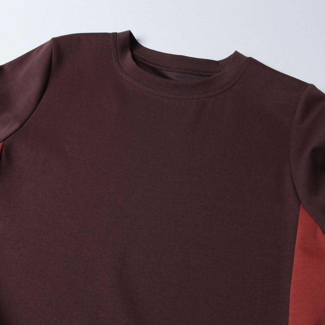 エグランティーヌ EGLANTINE 配色ワンピース (ブラウン) ブラウン