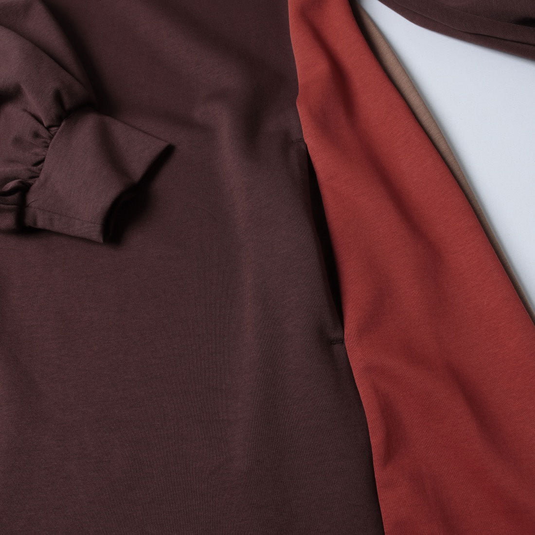 エグランティーヌ EGLANTINE 配色ワンピース (ブラウン) ブラウン