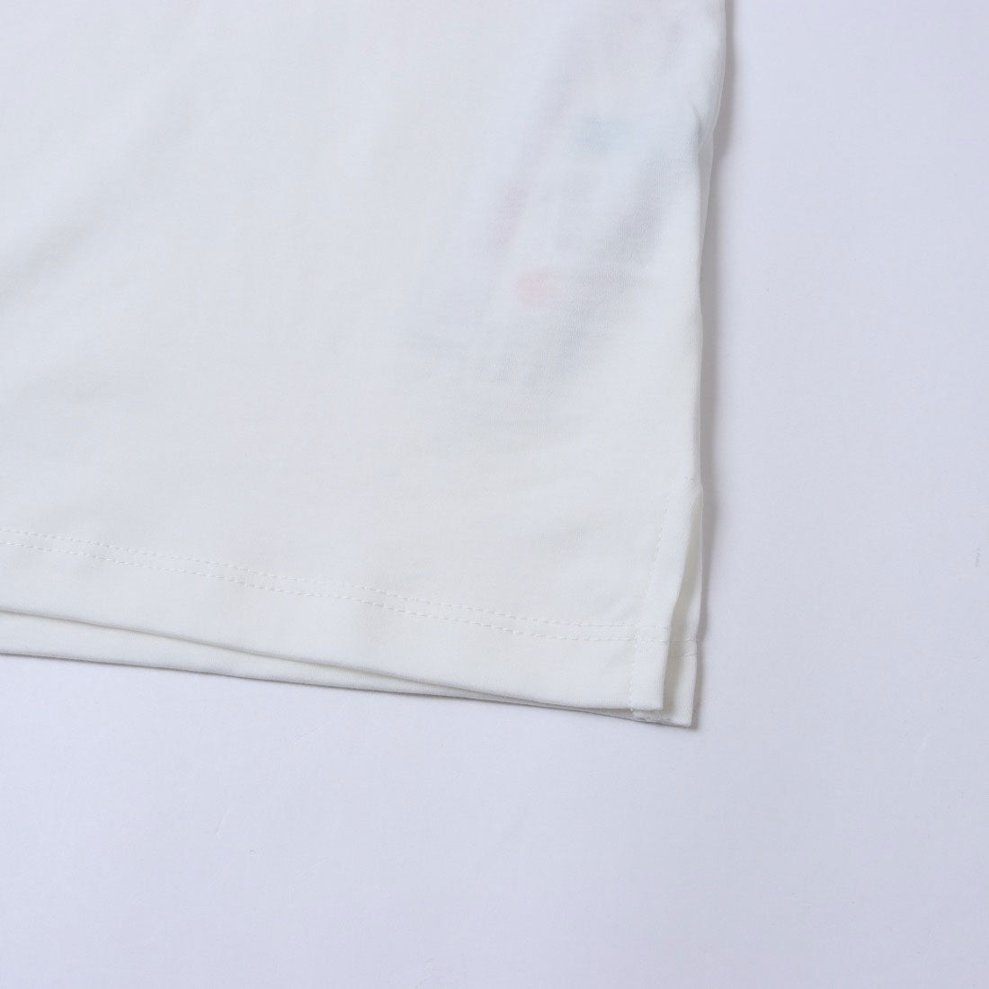 エグランティーヌ EGLANTINE レースロゴ刺繍半袖Tシャツ【日本製】ローズペトール (ブルー) ブルー