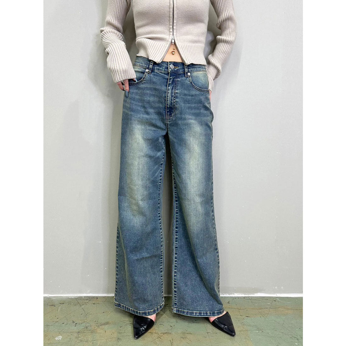 その他 EGOIST EGOIST EGOIST Logo Embroidered Sweat Wide Pants