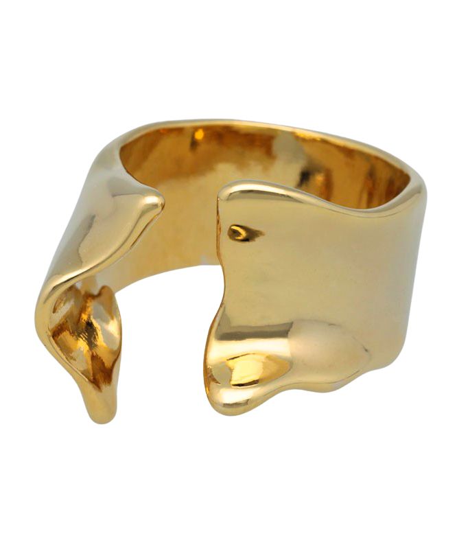 エイミーイストワール EIMY ISTOIRE ワイドニュアンスリング (GOLD) GOLD