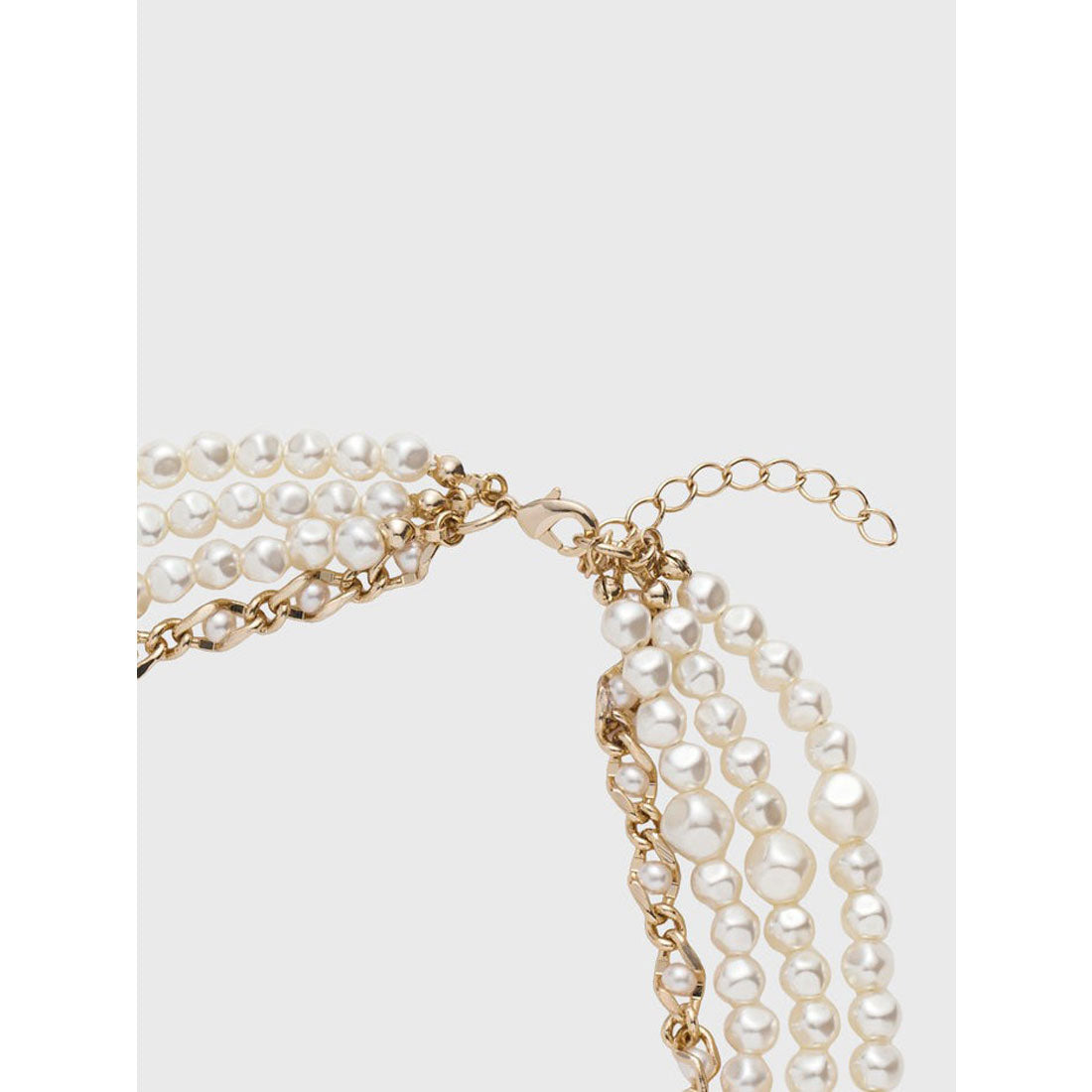 エイミーイストワール EIMY ISTOIRE メタルコンビパールネックレス (GOLD) GOLD