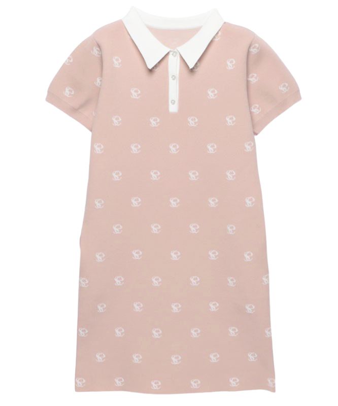 エイミーイストワール eimy istoire esモノグラムニットワンピース