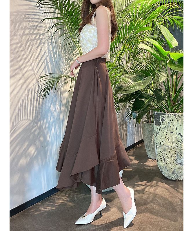 エイミーイストワール eimy istoire イレギュラーヘムフレアスカート