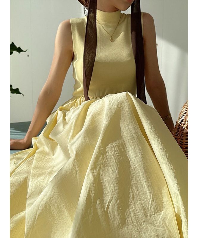 エイミーイストワール EIMY ISTOIRE バルーンシルエットドッキングニットワンピース (WHITE) WHITE