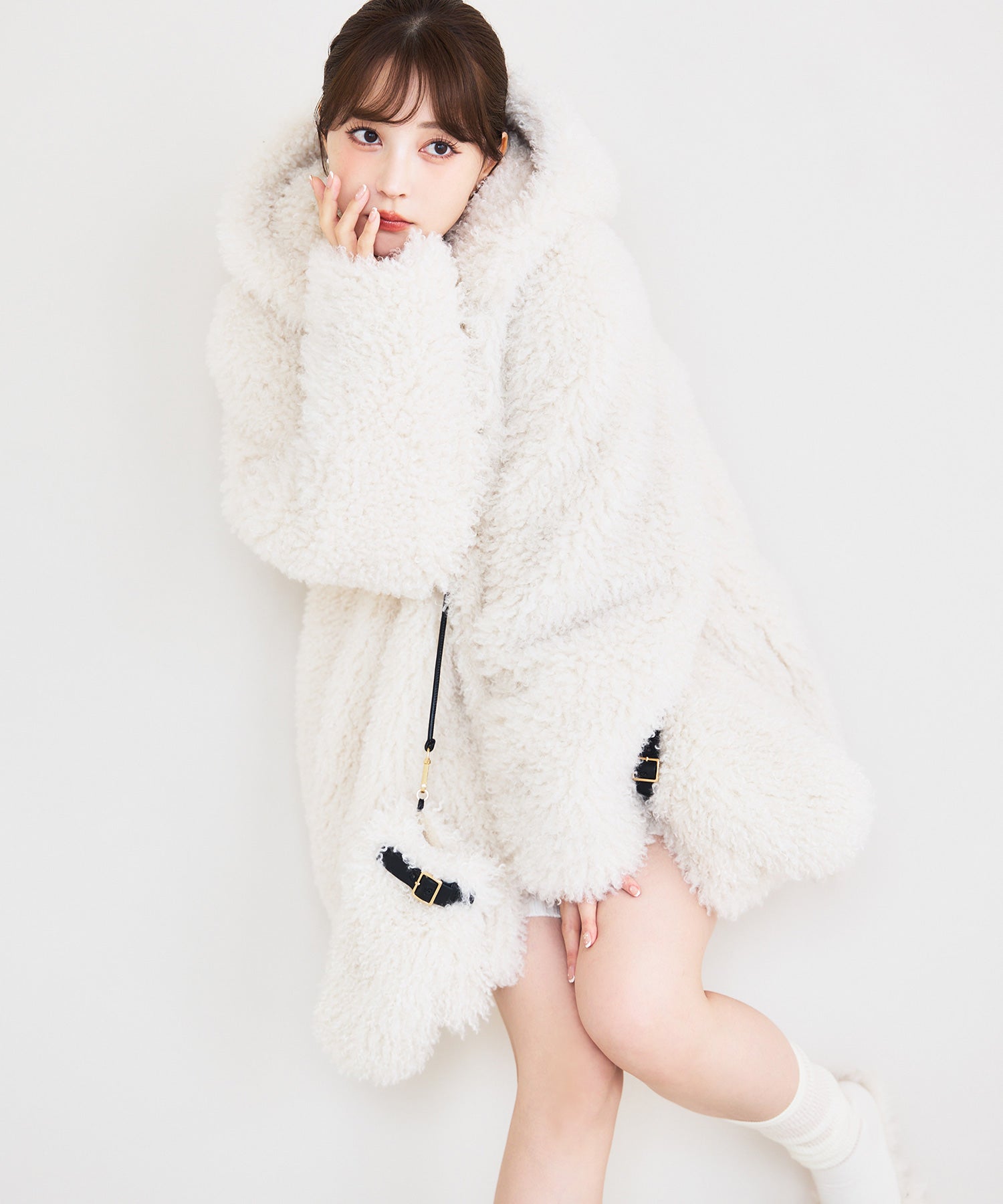 eimyistoire エイミー French poodle furジャケット eimy istoire EIMY ISTOIRE French poodle fur hood jacket